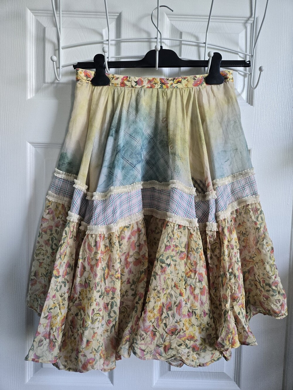 Galliano | Resort 2009 Skirt Cotton Silk Skirt Size 26/40 Size S Floral Print